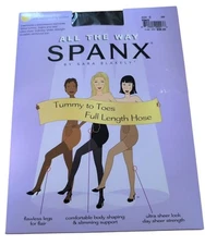 Spanx All The Way Tummy To Toes Super Control Pantyhose Size C Color Black