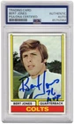 Bert Jones Signed 1974 Topps Rookie Football Card #524 w/76 MVP - (PSA/DNA)