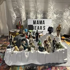Vintage Star Wars Figures Lot With Hoth Battle Playset Wicket Battle Poncho Yoda