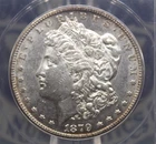 1879 "S" Morgan SILVER Dollar *REVERSE of 1878* $1 ANACS AU55 #872 Top-100 ECC&C