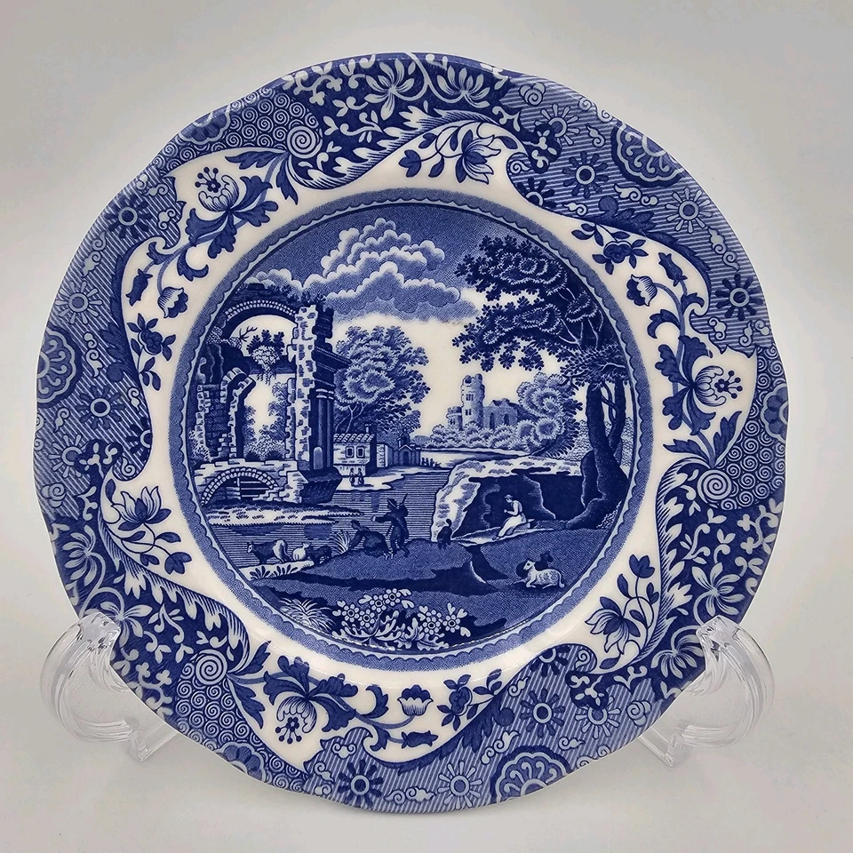 SPODE BLUE ITALIAN BREAD & BUTTER PLATES SET OF 2 - Image 2 of 4