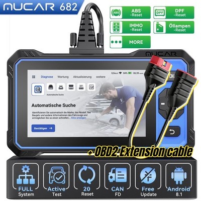 MUCAR 682 KFZ OBD2 Auto Diagnosegerät OBDII All System 20 Reset Bi-directional