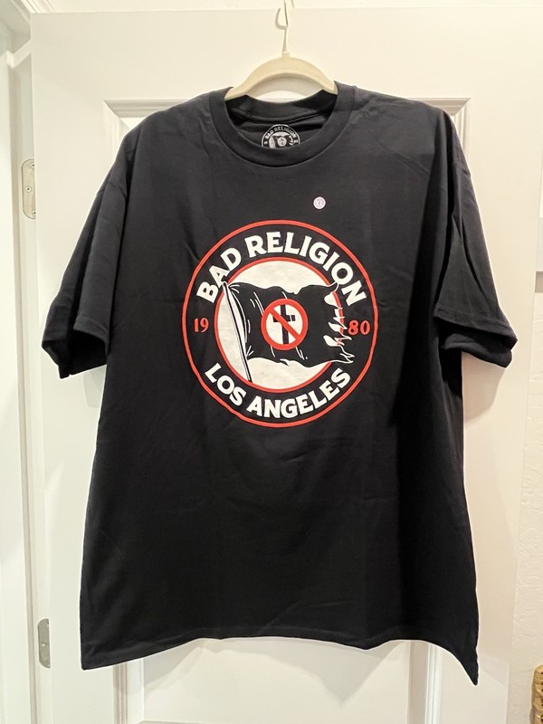 Bad Religion Black T-Shirt XL Authentic Band Merch Short Sleeve Punk Rock Tee