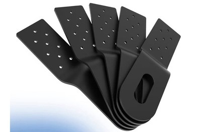 12 Pcs Roof Safety Anchor Hitch Clip, Black Roof Anchors, For Fall Protection