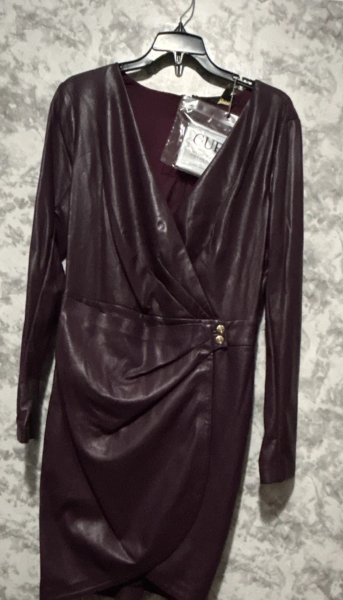 Faux Leather Wrap Dresses for sale | eBay Faux Leather Wrap Dresses for sale | eBay