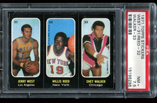 1971 Topps Sticker Trios JERRY WEST REED WALKER  PSA 7.5 NM! Pop=5! Set Break