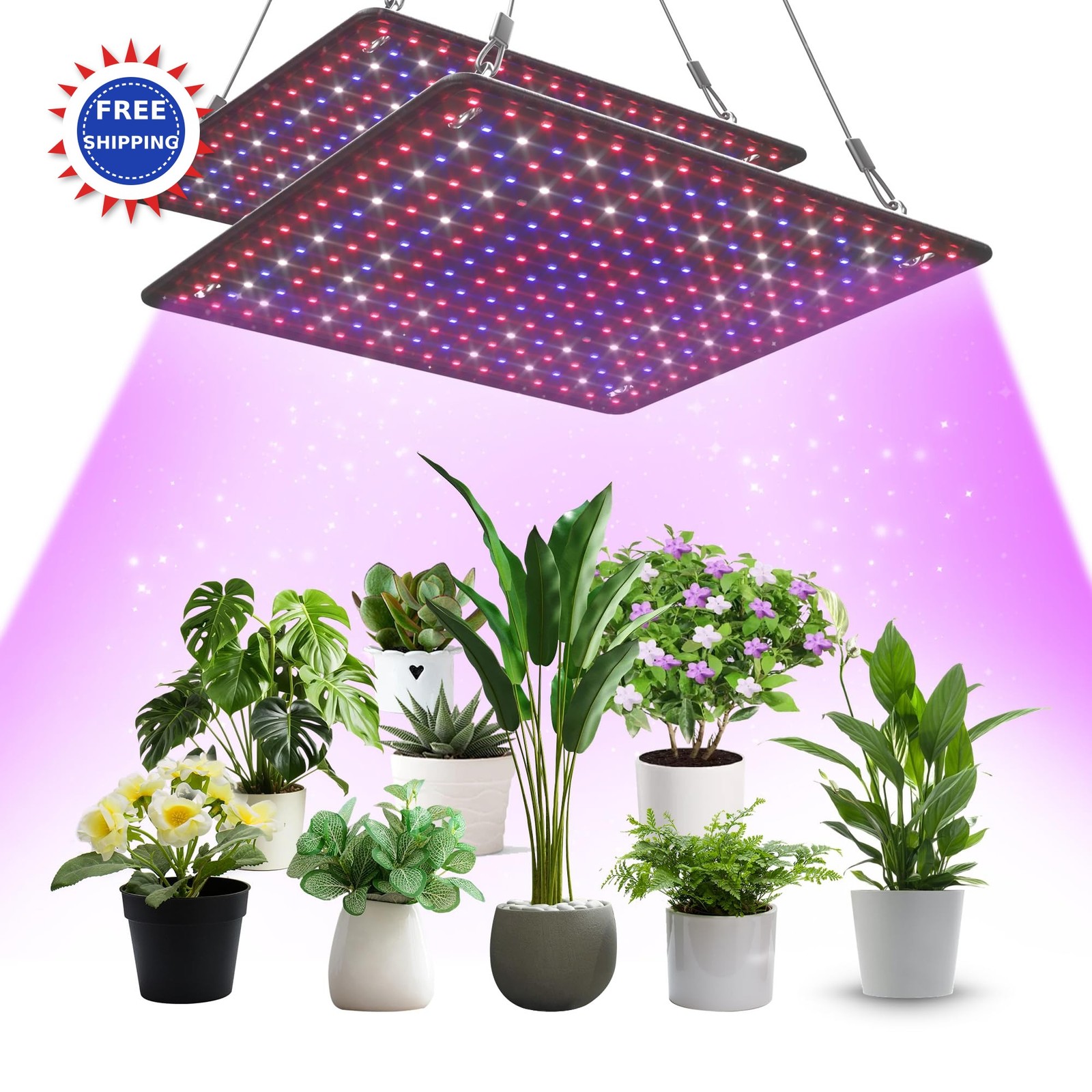 200w 2 Pack For Indoor Plants 4x4ft Coverage Led Uallhome La