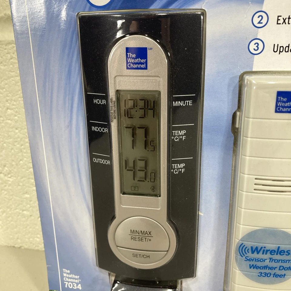 Wireless Thermometer Instant Transmission WS-7034TWC-IT The Weather Channel  - Image 2 of 4