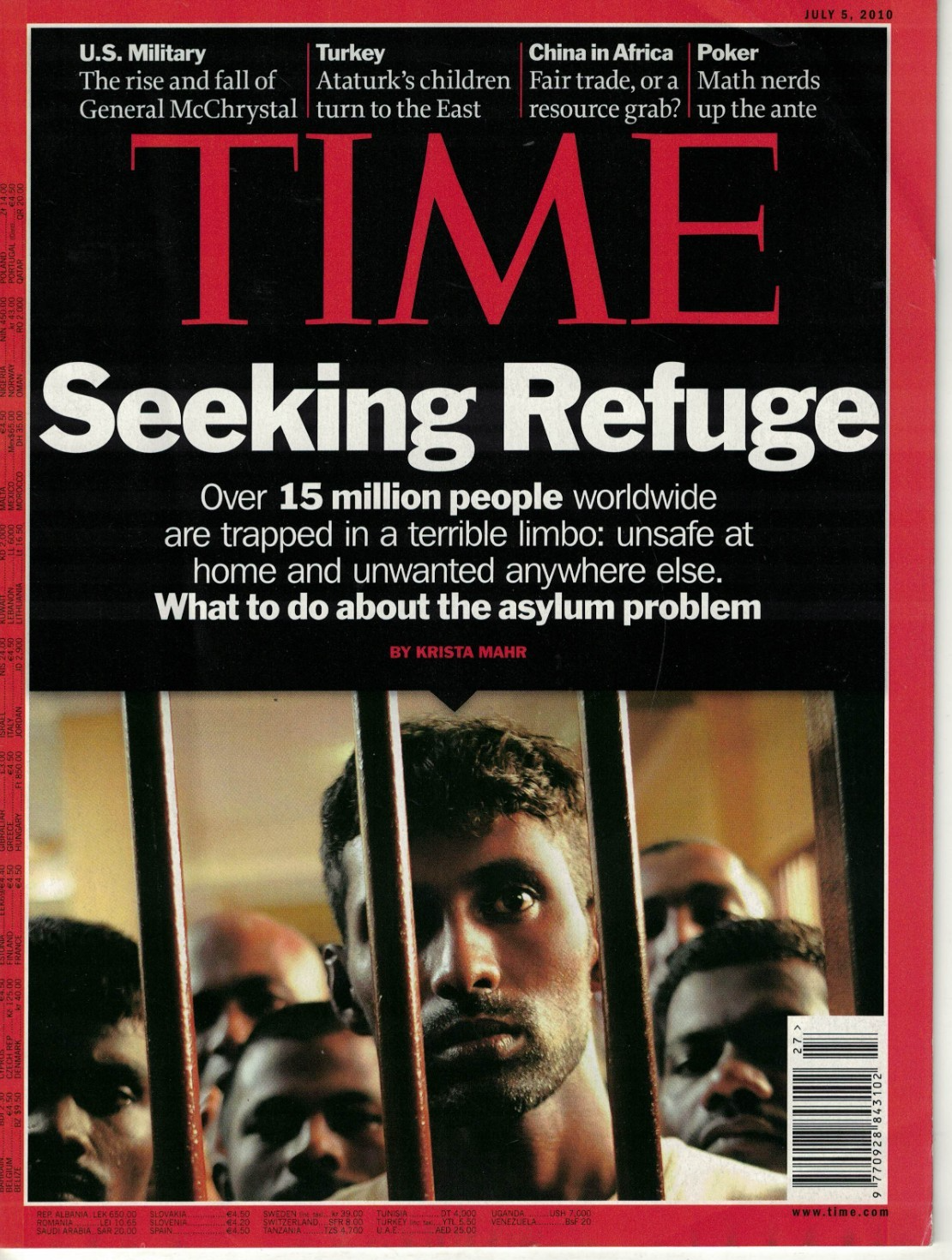 TIME Magazine July 5 2010 Seeking Refuge THE ASYLUM PROBLEM No Label
