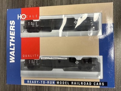 Walthers HO Scale 932-27454 46  USRA Gondola 2/Pack Erie NIB
