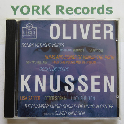 KNUSSEN -  Songs Without Voices KNUSSEN Lincoln Center - Excellent Con CD Virgin