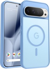 Google Pixel 10 pro XL Phone Case, Military Grade Drop Protection, Azure Blue