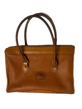 DOONEY  BOURKE Vintage 1990's Leather Tan All Weather Pebbled Satchel Purse Bag