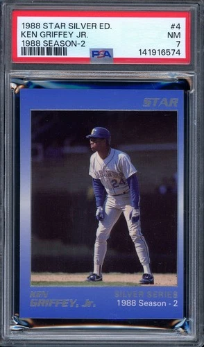 1988 Star Silver Edition #4 Ken Griffey Jr. "1988 Season-2" Rookie PSA 7 NM