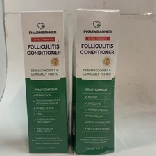 PHARMBANNER Folliculitis Seborrheic Dermatitis Conditioner 11oz Exp7/27 Two PK