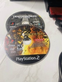 Sony PlayStation 2 Slim Console with Controller, Star Wars, Transformers Games