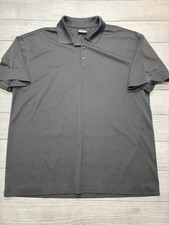 Nike Golf Polo Shirt Mens XL Gray Dri-Fit Performance Short Sleeve Golf Top