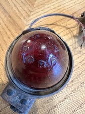 Vintage Do-ray Red Glass Marker Light Truck Hot Rat Rod Lamp Tested Working