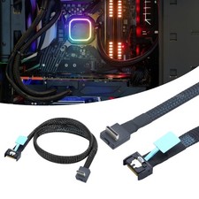 Server Cable Gen5 PCIe MCIOs 4I 38P to SFF8611 4I Cable for Telecommunications