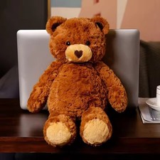 Brown Bear Plush Toy 16" Stuffed Animal Toddler Doll Gift for Kids