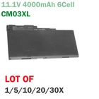 LOT 30X CM03XL Battery For HP Elitebook 840 845 850 740 745 750 G1 G2 Series