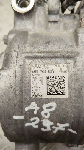 Audi A8 S8 D4 4H 2017 Klimakompressor Pumpe 4H0260805 Benzin 245kW DIG24693