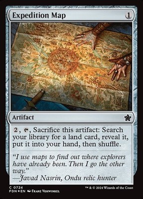 Expedition Map 724 C Foil FDN MTG NM