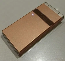 NTT docomo P-06C Gold Rose Japanese Flip phone Garakei Keitai Cell phone
