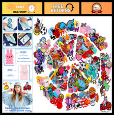 202 Pcs Assorted Embroidered Iron-On Patches for DIY Clothing, Bags  Hats