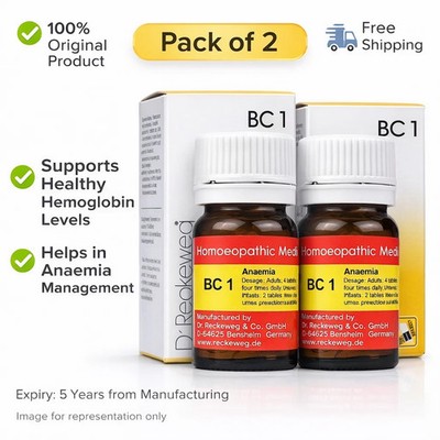 Dr Reckeweg BC 1 Tablets 20g Homeopathic General Wellness Support 2 Pack