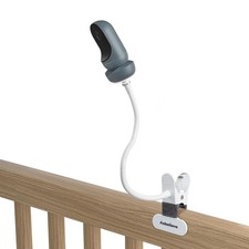 Aobelieve Flexible Clamp Camera Mount for Owlet Cam & 2, Portable White 