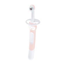 MAM Training Toothbrush for Babies 1 Baby's Brush 1 Count Pack of 1 , Pink