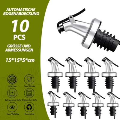 10X Flaschenausgießer Schnapsausgießer Dosierer Ausschenker Flaschenverschlüsse - Bild 1 von 4