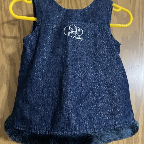 Girls The Children's Place 3 Piece Dressy Outfit Holiday Dress Coat Hat 0-3 mos - Picture 8 of 14