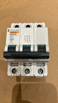 Merlin Gerin Multi 9 C60HC Dreipol C20 MCB