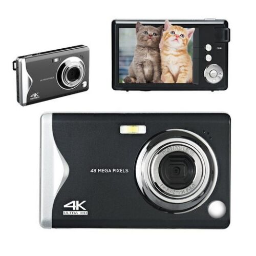 4K Digitalkamera Camcorder 48 MP Kompaktkamera für Fotografie Hochauflösende  - Bild 1 von 5