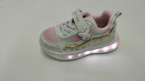MELANIA Light Tear Sneakers - WHITE/PINK/SILVER - Picture 1 of 6
