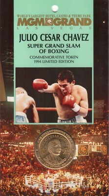 1994 MGM Grand Las Vegas Julio Cesar Chavez Commemorative Token