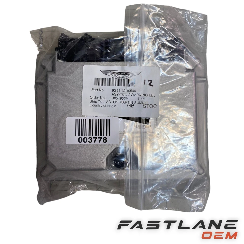 ПОДЛИННЫЙ ASTON MARTIN V8 VANTAGE АССИ-TCU И ПРЕДУПРЕЖДЕНИЕ ЭТИКЕТКА НОВЫЙ OEM 9G33-42-10544 - Изображение 3 из 4