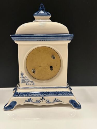 Blue Delft Schoonhoven Holland Clock German Mercedes Quartz Clock/Movements! - Picture 2 of 18