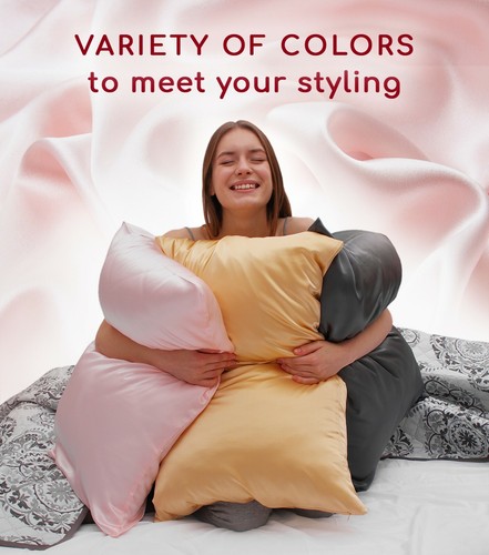 Mellanni 100% Pure Mulberry Silk Pillowcase for Hair w/ Zipper 19mm in Gift Box - Picture 103 of 118