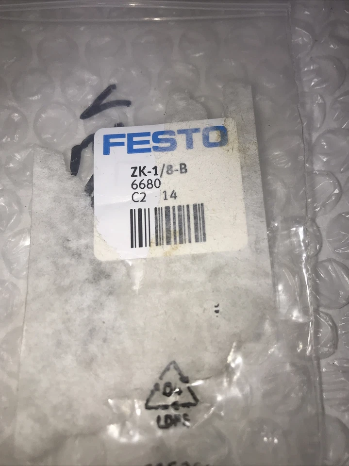 **Festo ZK-1/8--B Connector Push In Fitting 6680 1/8" (Pack Of 20)# - Image 2 of 4