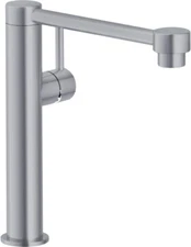 Franke FF4480 Pescara Single Handle Pull-Down Kitchen Faucet, Satin Nickel