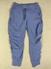 Athleta Womens 10 Pants Purple Elastic Waist w Drawstring Pocket Lightweight