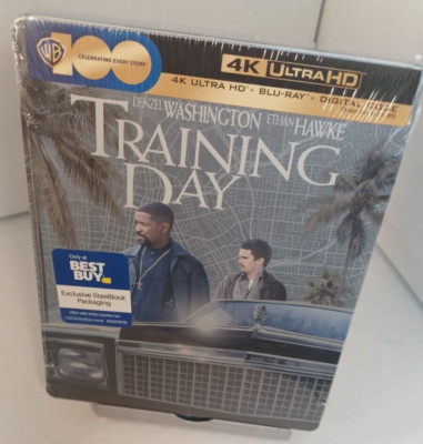 Training Day 4K Steelbook (4K+Blu-ray) NEW (Sealed) Box Shipping with Tracking