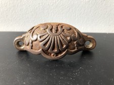 Vintage Ancienne Poignée Art Nouveau 1900 Tiroir Porte Meuble Métal