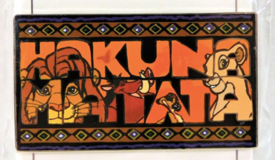 Disney Parks Exclusive Lion King Simba Nala Pumbaa & Timon Hakuna Matata Pin NEW