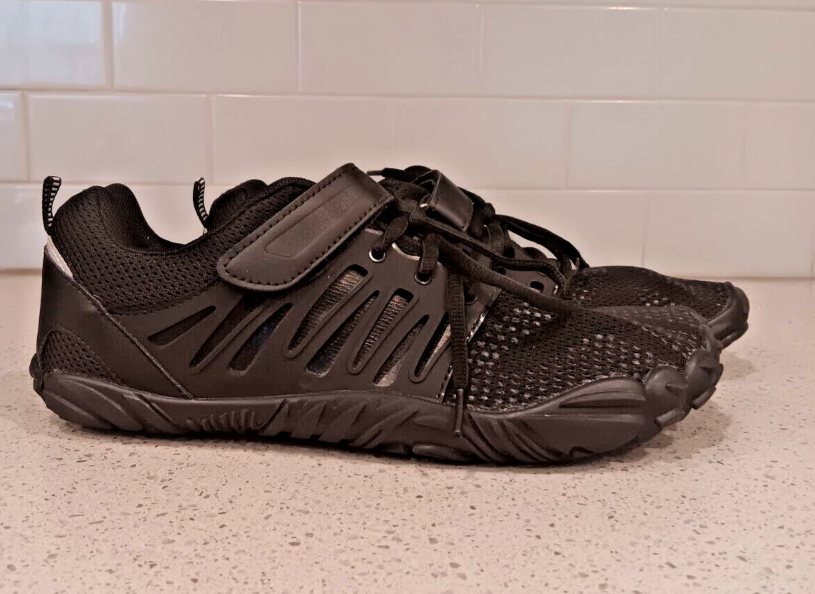 WHITIN Z76102* Men's Black Minimalist Barefoot Shoes US 10 M (zero drop)