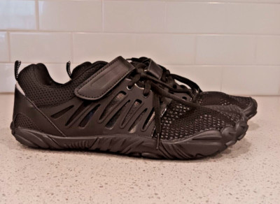 WHITIN Z76102* Men's Black Minimalist Barefoot Shoes US 10 M (zero drop)