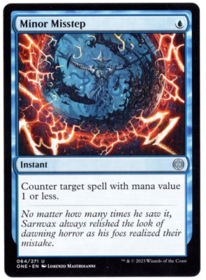 (x4) Minor Misstep 064/271 Playset Non Foil Uncommon All Will Be One MTG NM